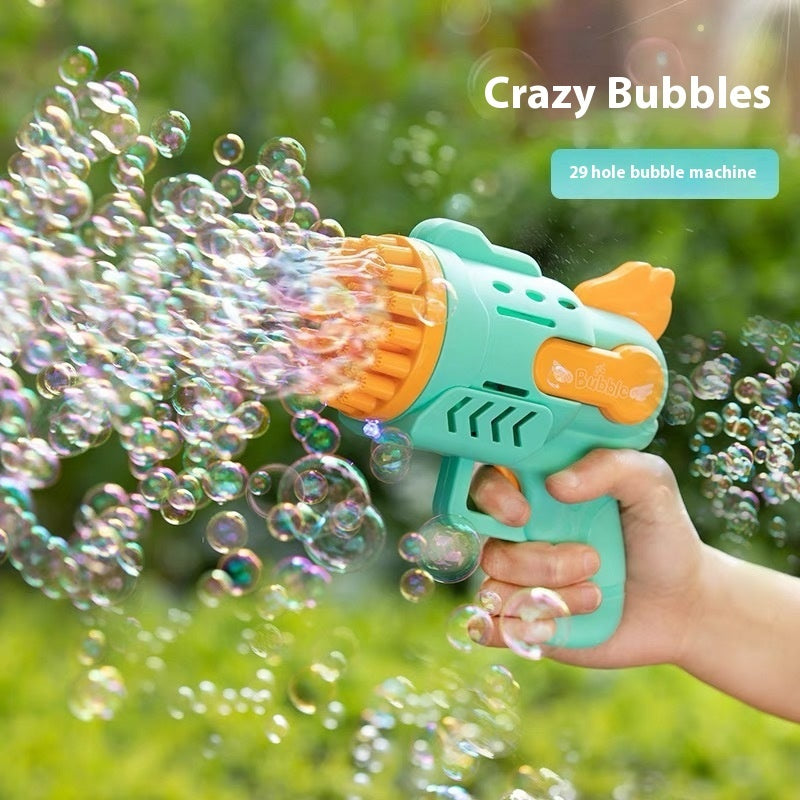Porous Bubble Gun Handheld Electric Bubble Maker Children's Toys