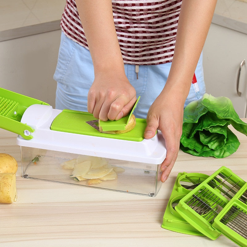 Function Kitchen Tool Vegetables Fruits Dicer Food Slicer Cutter