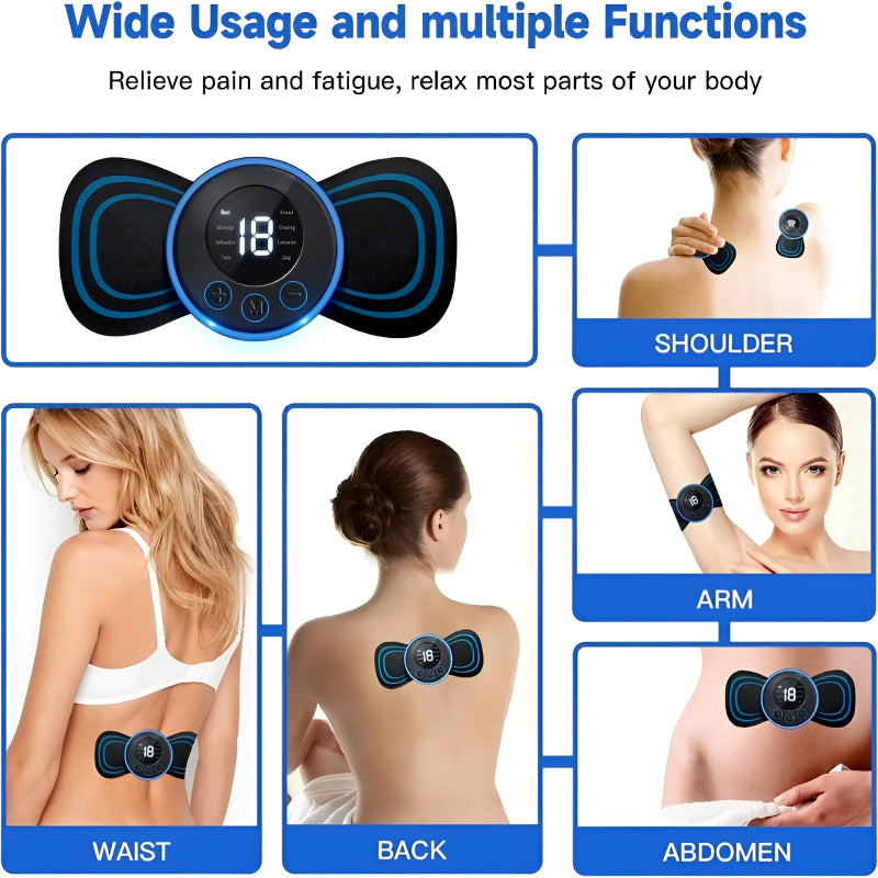 Mini Electric Massage Sticks with 8 Modes and 19 Intensity Levels