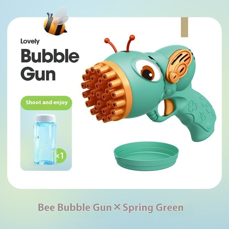 Porous Bubble Gun Handheld Electric Bubble Maker Children's Toys