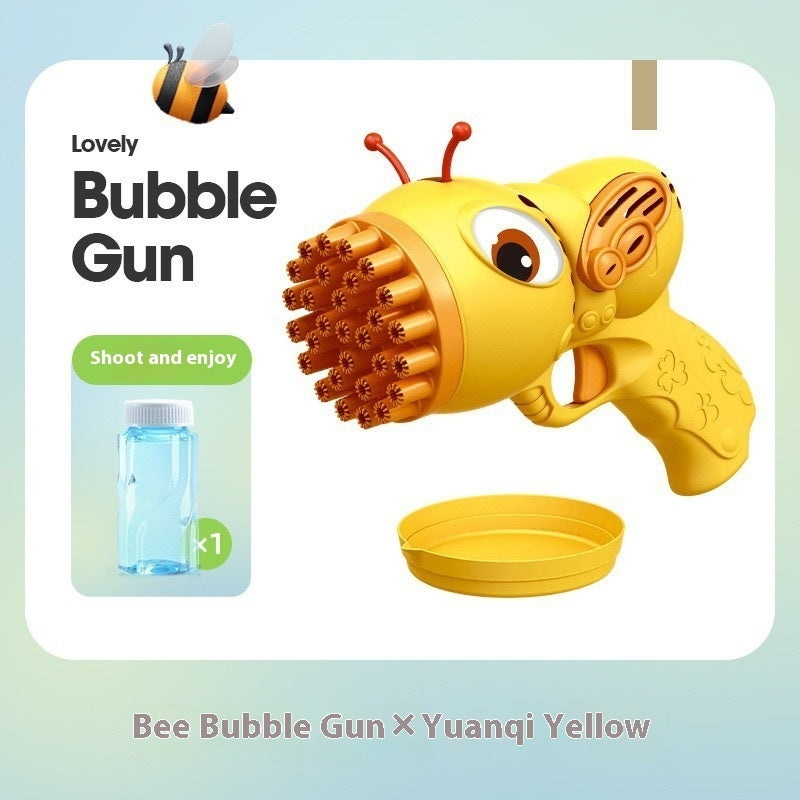 Porous Bubble Gun Handheld Electric Bubble Maker Children's Toys