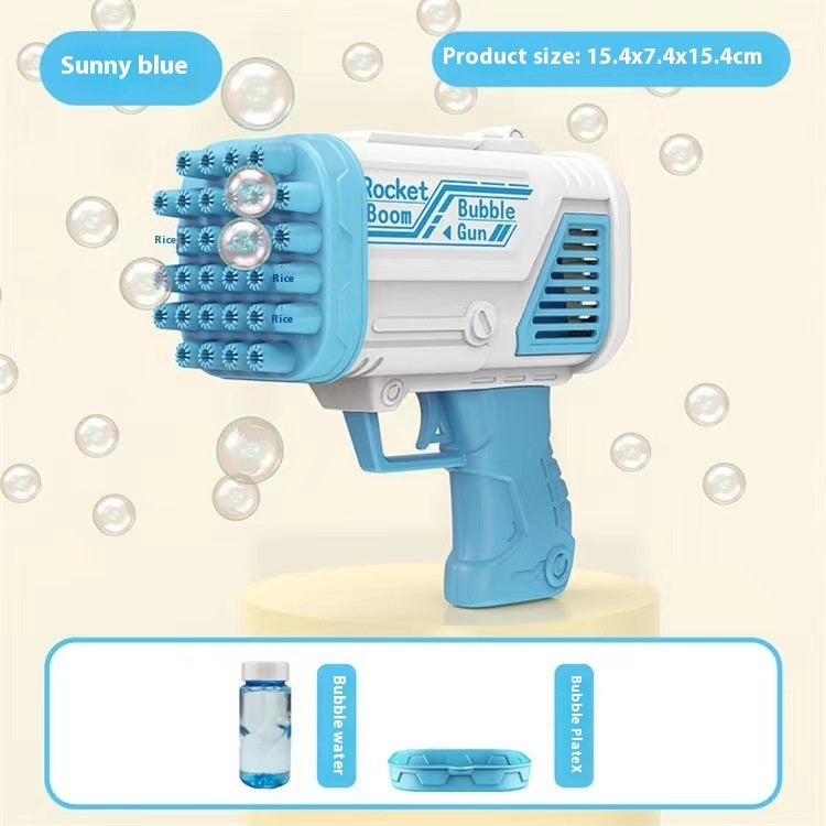 Porous Bubble Gun Handheld Electric Bubble Maker Children's Toys