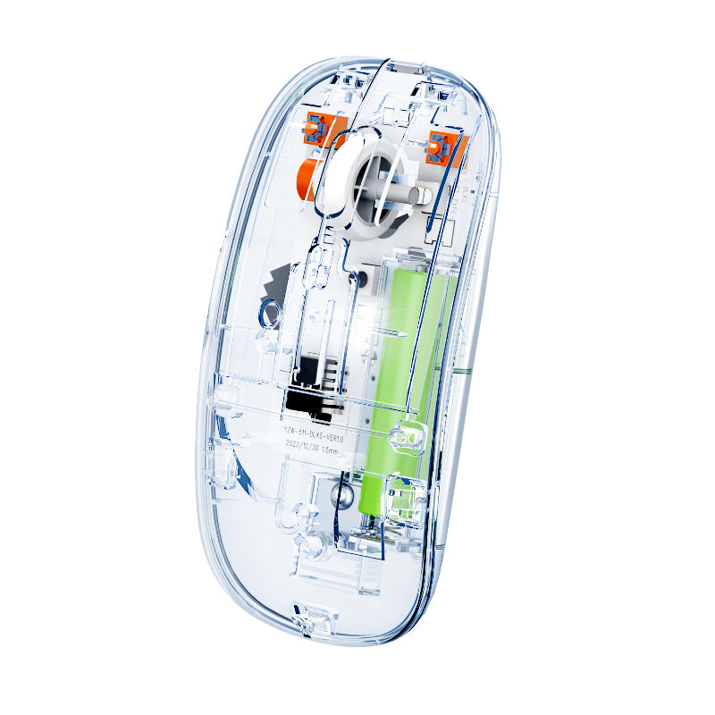Transparent Dual-Mode Wireless Bluetooth 5.2 Mouse