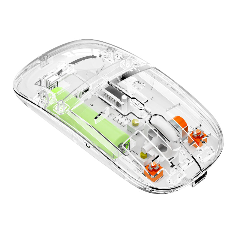 Transparent Dual-Mode Wireless Bluetooth 5.2 Mouse