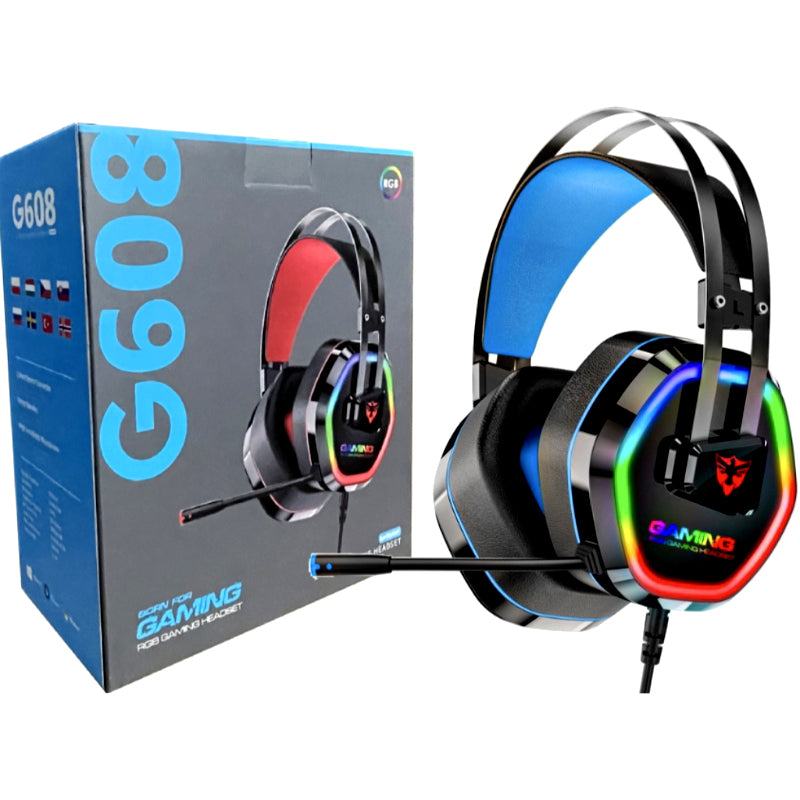 Headset with 7.1 Surround Sound, Noise-Cancelling Mic & 50mm Drivers