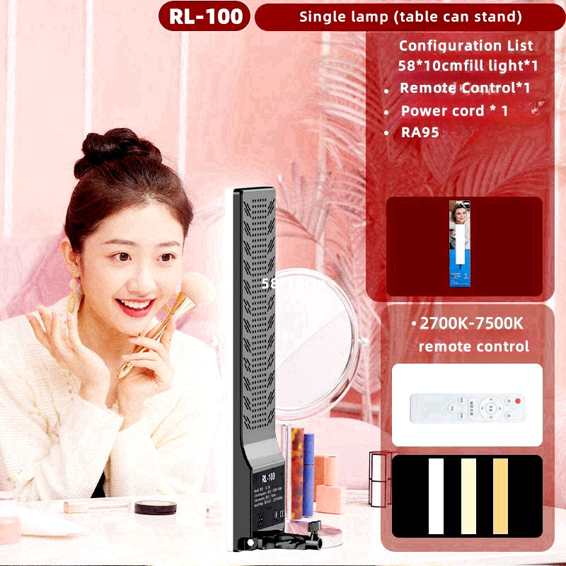 RL-100 Studio LED Light Panel – Adjustable Color Temperature & Brightness with Remote Control