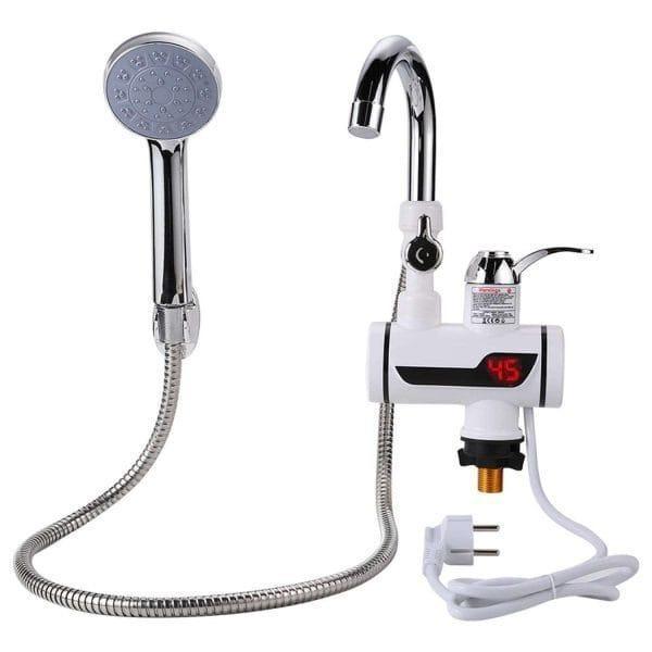 PORTABLE & RECHARGEABLE Electric HEATER WATER FAUCET WITH SHOWER